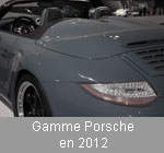 de 2005 a aujourdhui gamme Porsche en 2012